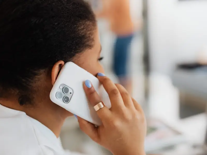 Speaking on phone